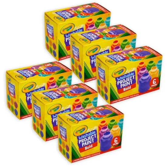 Crayola&reg; Bold Colors Washable Project Paint, 6ct. {1}
