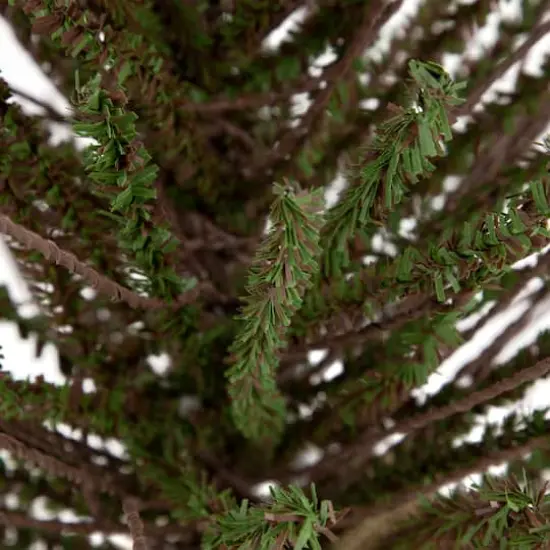 2ft. Unlit Green & Brown Warsaw Twig Artificial Christmas Tree with Burlap Base {4}