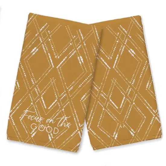 Focus on the Good Tea Towel Set Gold/White {1}