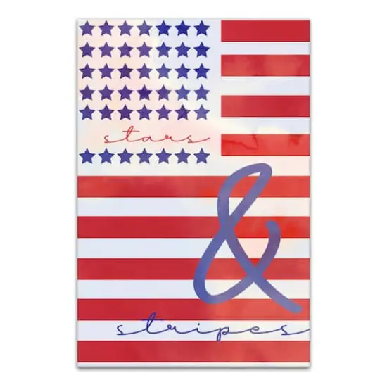 Stars & Stripes Canvas Wall Art {1}