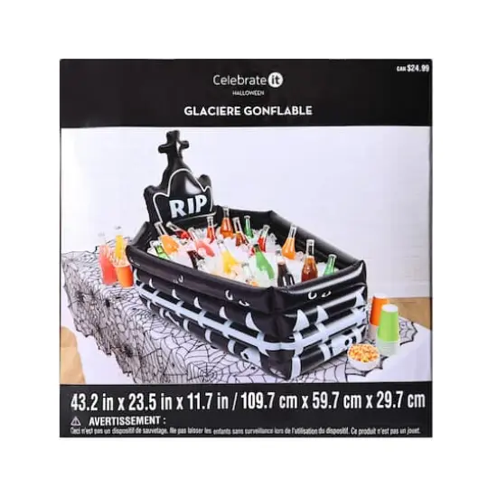 43.25" Coffin Inflatable Ice Cooler by Celebrate It&trade; {3}