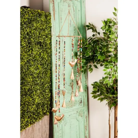 26" Gold Metal Eclectic Windchime {7}