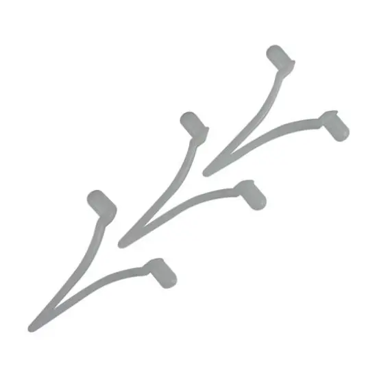 Pool Central White Replacement Butterfly Clips for Pool Cleaning Poles {1}