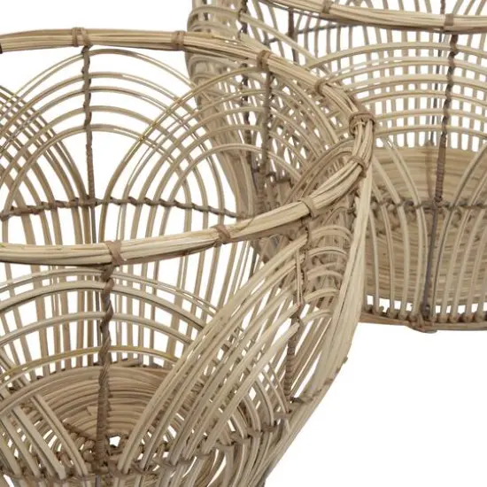 Hello Honey&reg; Natural Handmade Decorative Rattan Basket Set {9}