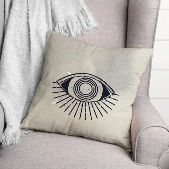 Seeing Eye 2 18" x 18" Throw Pillow {3}