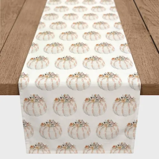 90" Chic Pumpkins Table Runner  {4}