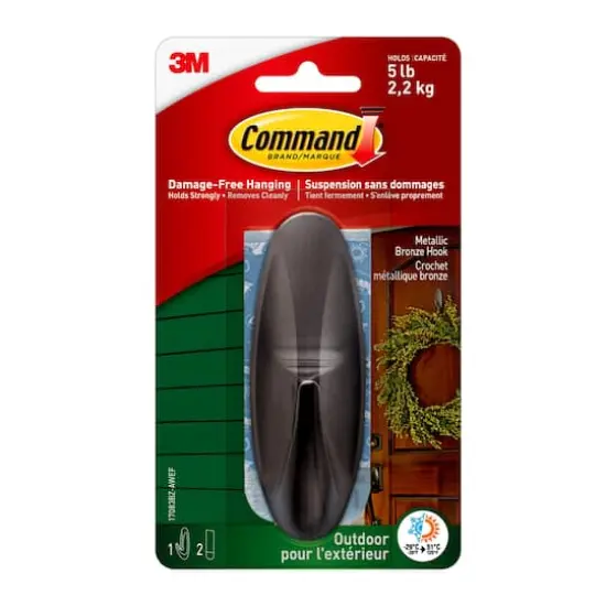 3M Command&trade; Outdoor Designer Hook with Foam Strips {1}