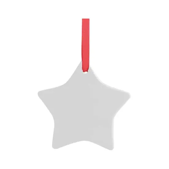 Craft Express 25ct. 3" Sublimation Star Ceramic Ornaments {1}