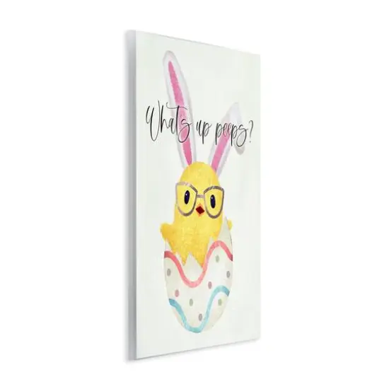 Stupell Industries What's Up Peeps Funny Easter Phrase Hatched Chick Wall Plaque Art {4}