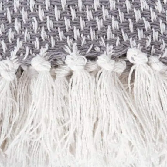 DII&reg; Gray Woven Throw {3}