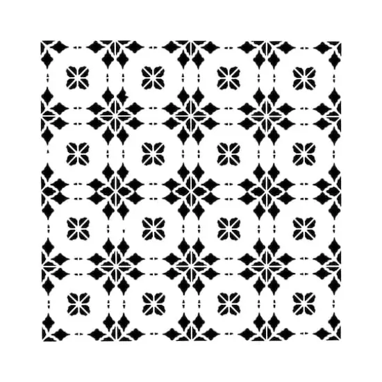 The Crafter's Workshop Circle Tiles Stencil, 6" x 6" {1}