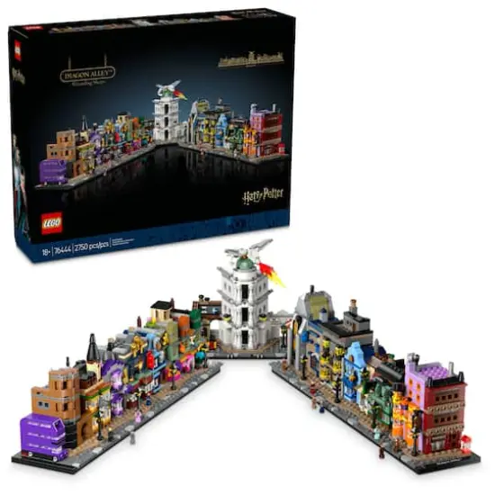 LEGO&reg; Harry Potter&trade; Diagon Alley&trade; Wizarding Shops, Wizard Set for Adults 76444 {1}
