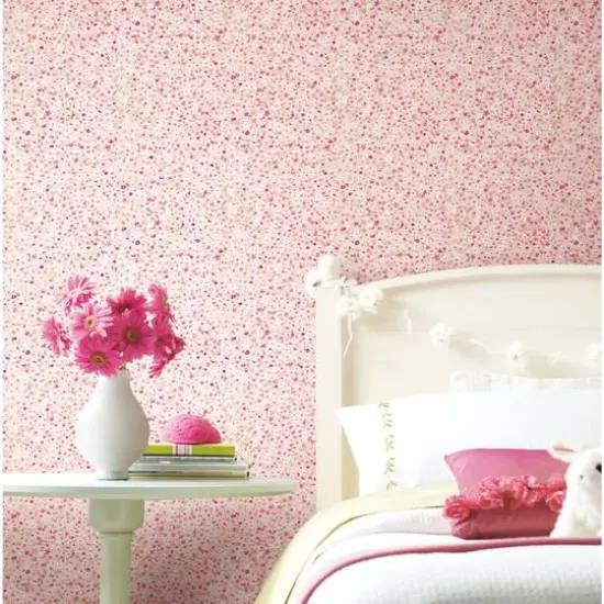 RoomMates Petite Floral Peel & Stick Wallpaper Pink {4}