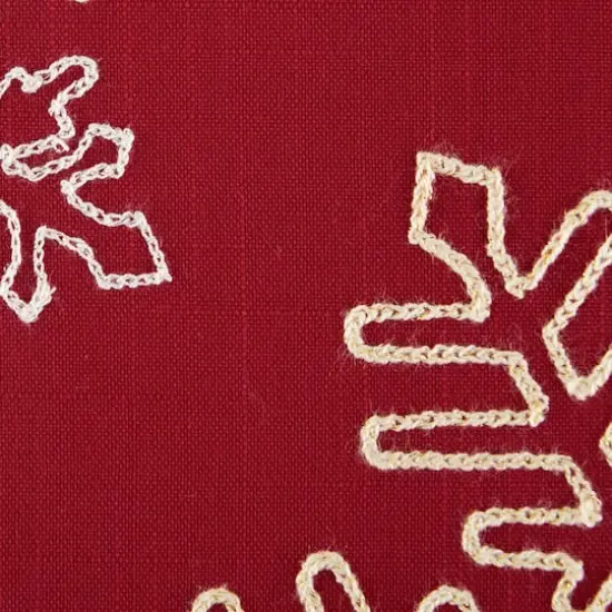 DII&reg; Shimmering Snowflakes Leaves Embroidered Pillow Cover Set {7}