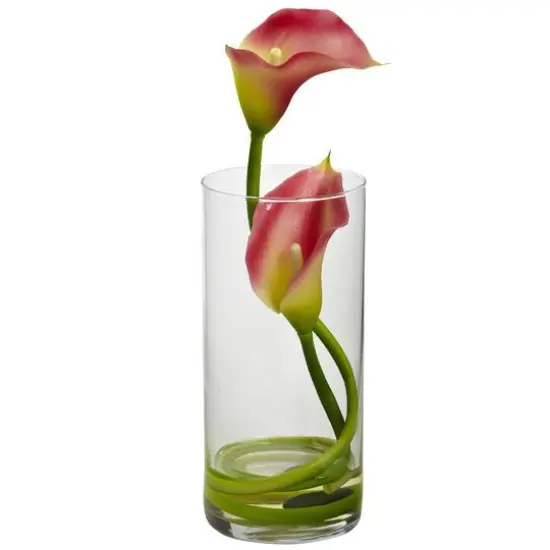 Double Calla Lily with Cylinder (Set of 2) {3}
