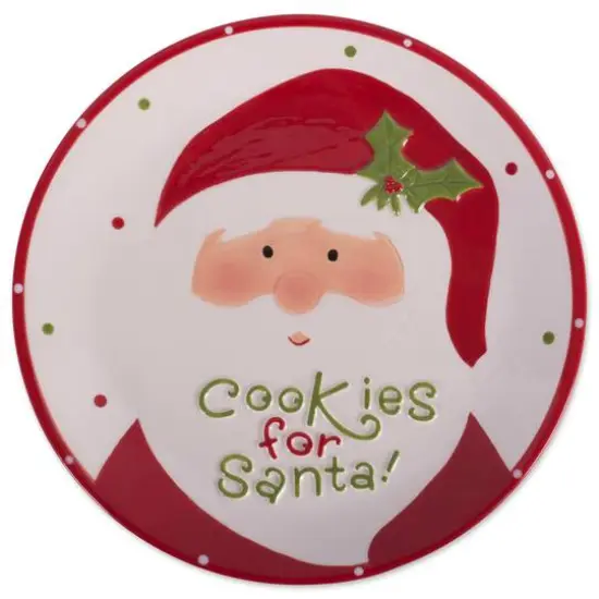 DII&reg; 8" Ceramic Cookies for Santa Plate {1}
