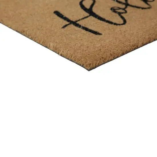 30" Happy Holidays Natural Coir Christmas Doormat {5}