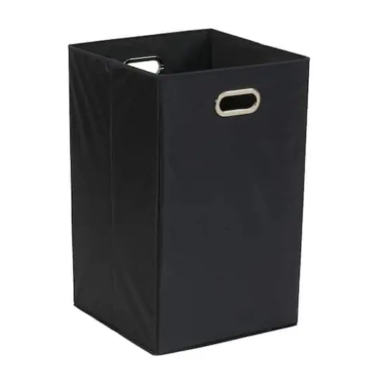 Household Essentials 23" Folding Laundry Hamper Black {1}