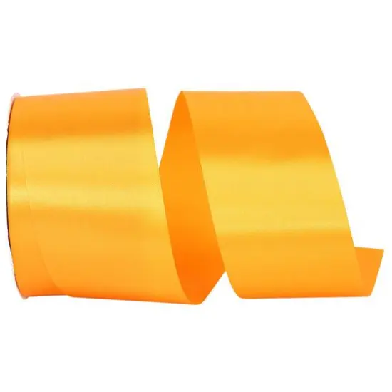 JAM Paper 2.5" x 50yd. Single Face Satin Allure Ribbon Pumpkin {1}