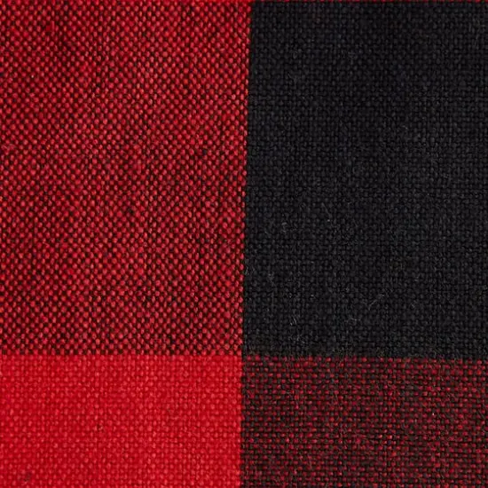 DII® Reversible Gingham & Buffalo Check Placemat Set, 4ct. Red/Black {5}