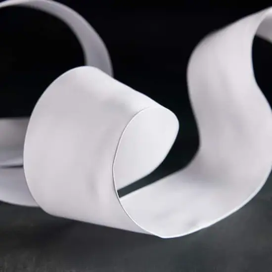 2.5" x 10yd. White Satin Wired Ribbon by Celebrate It&reg; Specialty {3}