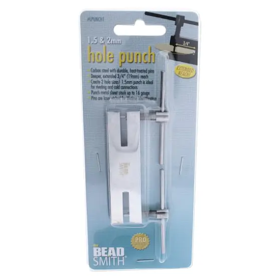 Beadsmith&reg; Double Metal Punch, 1.5mm & 2mm  {3}