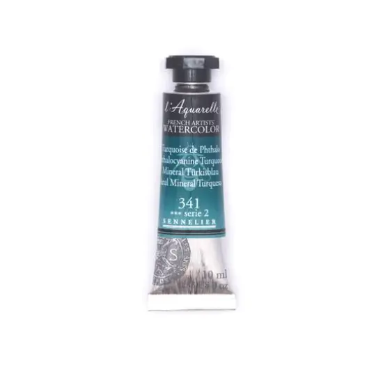 Sennelier French Artists' Watercolor, 10mL 341 Phthalo Turquoise S2 {1}