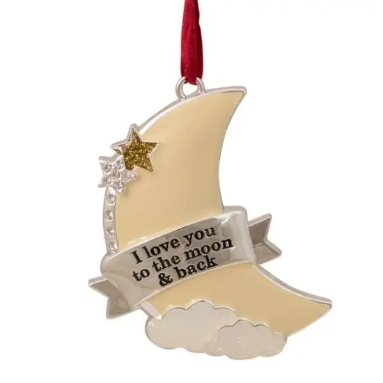 3.25" "I Love You to the Moon & Back" Ornament {1}