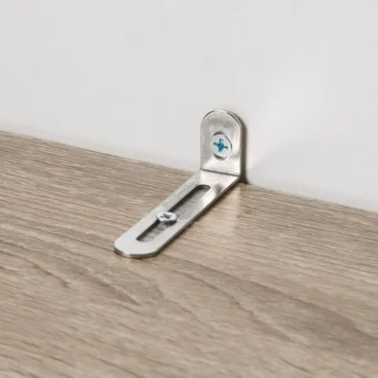 Honey Can Do Brown Freestanding Stackable Shelf Unit with 2 Shelves & Wood Finish {9}