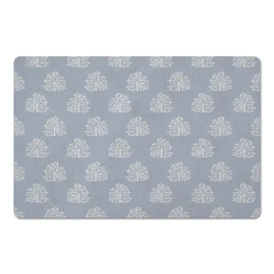 Blooming Bush Floor Mat Blue {1}