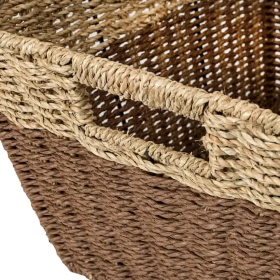 Honey Can Do Seagrass Rectangle Nesting Storage Basket Set {4}