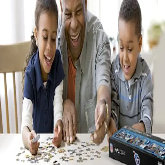 NFL Game Day in the Dog House 1,000 Piece Puzzle Tennessee Titans {3}