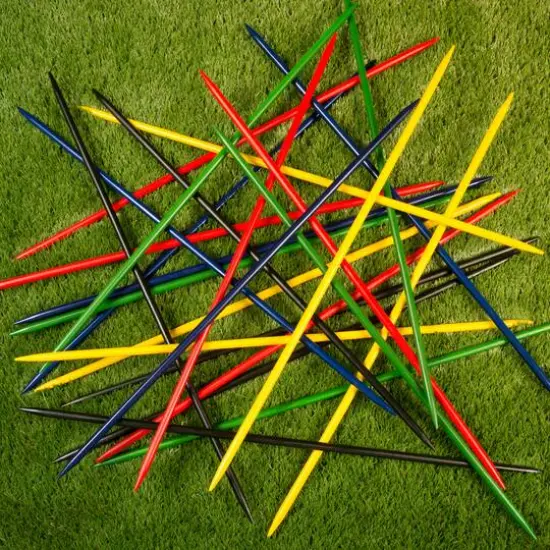 Toy Time Jumbo Pick Up Sticks Classic Wooden Game Set {3}