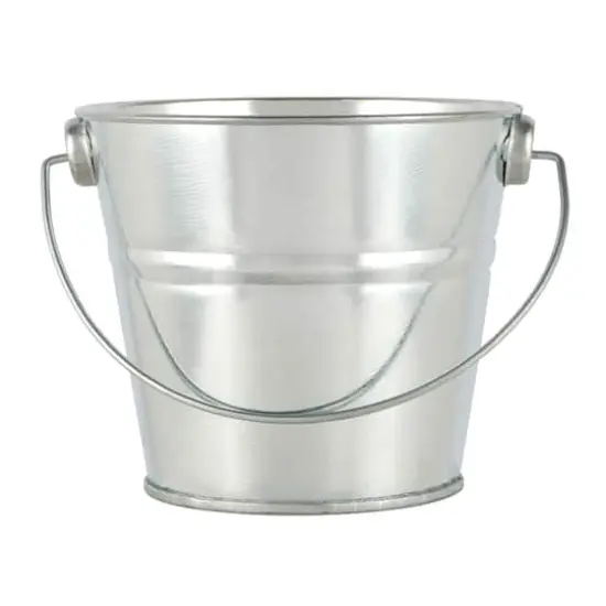 3" Silver Metal Buckets by Celebrate It&trade;, 5ct. {1}