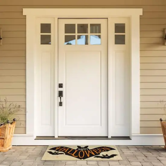 DII&reg; Happy Halloween Bat Doormat {3}