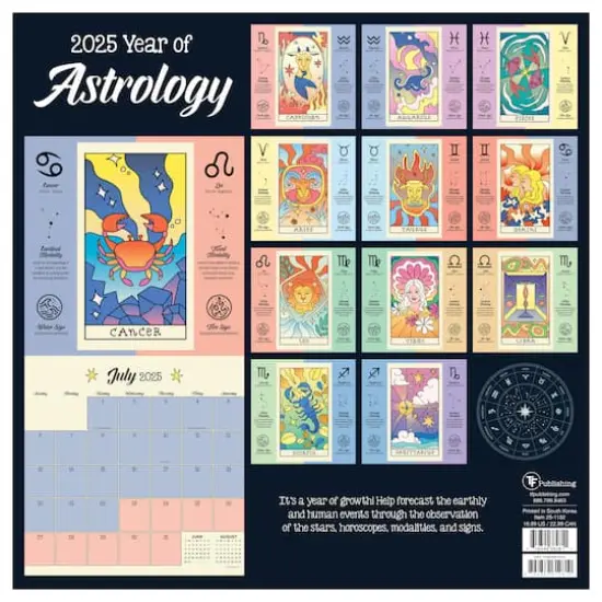 TF Publishing 2025 Astrology Wall Calendar {3}