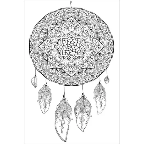 Design Works&trade; Dream Catcher Zenbroidery Stamped Embroidery Kit {4}