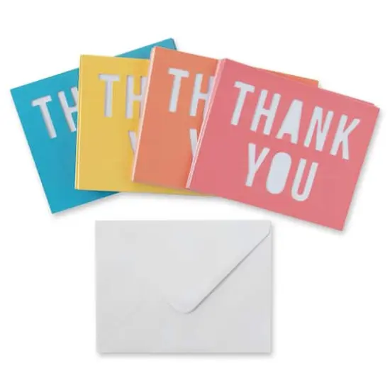 Thank You Cards & Envelopes by Recollections&trade;, 5.5" x 4.2" {6}