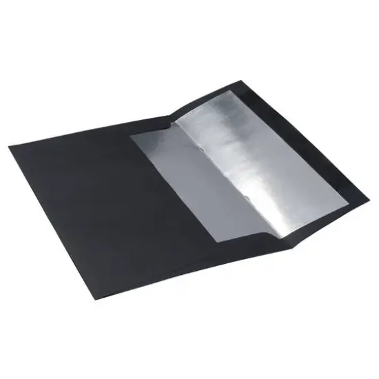 JAM Paper A8 Foil Lined Invitation Envelopes, 50ct. Black Linen with Silver Foil {5}