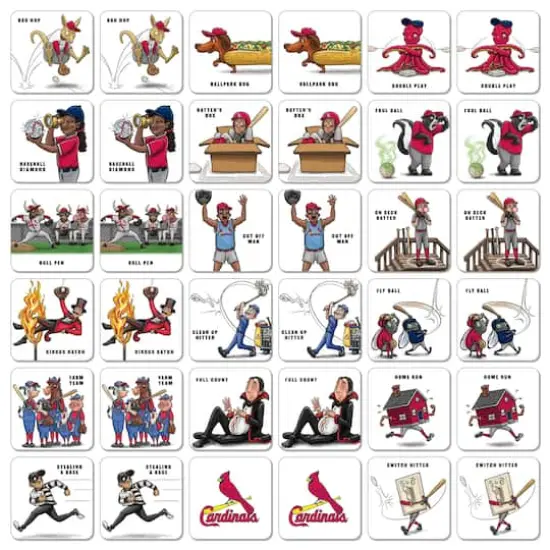 Major League Baseball Licensed Memory Match Game StLouis Cardinals {4}