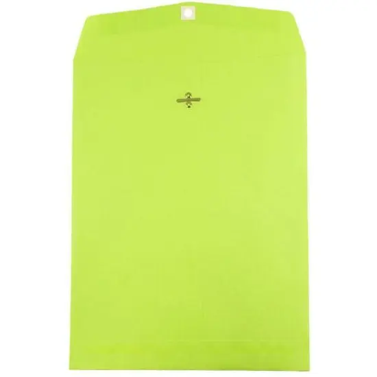 JAM Paper 10" x 13" Lime Green Open End Catalog Envelopes {1}