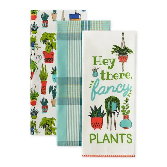 Hey There Fancy Plants Dishtowel (Set of 3) {4}