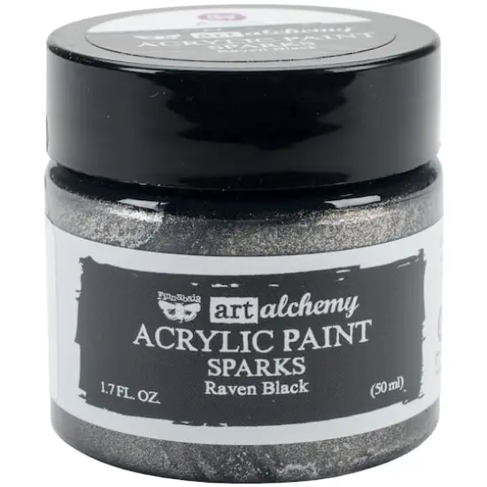 Finnabair&reg; Art Alchemy Sparks Acrylic Paint, 1.7oz. Raven Black {1}