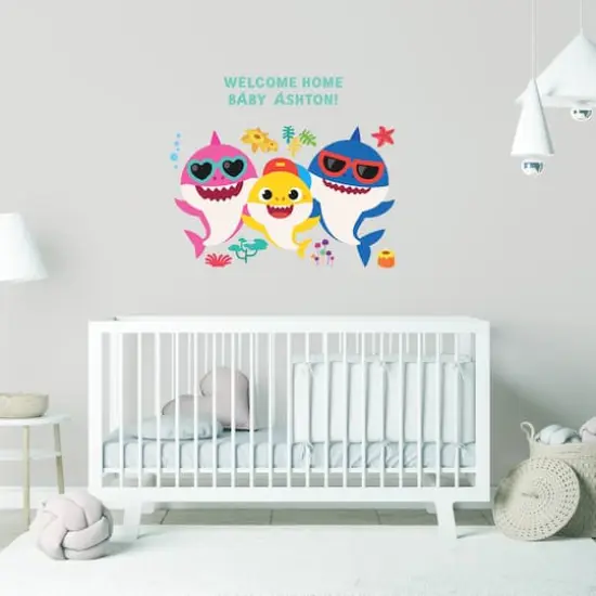 RoomMates Baby Shark Peel & Stick Giant Wall Decal Set with Alphabet {3}