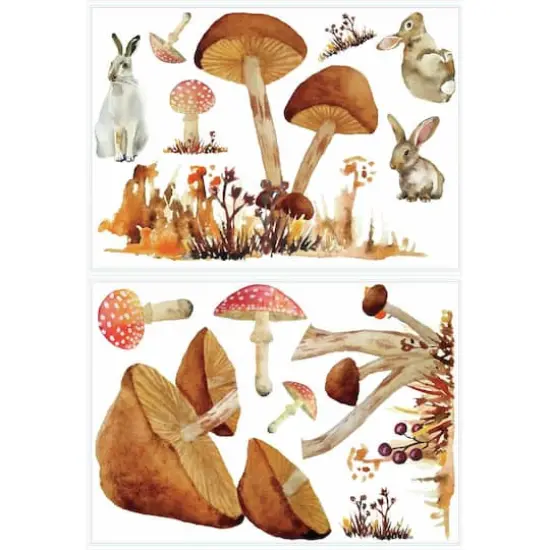 RoomMates Mushroom Giant Peel & Stick Wall Decals {1}