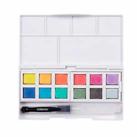 Derwent Pastel Shades Watercolor Paint Pan Set {3}