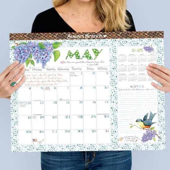 TF Publishing Large 2025 Susan Branch Monthly Blotter Desk Pad Calendar {3}