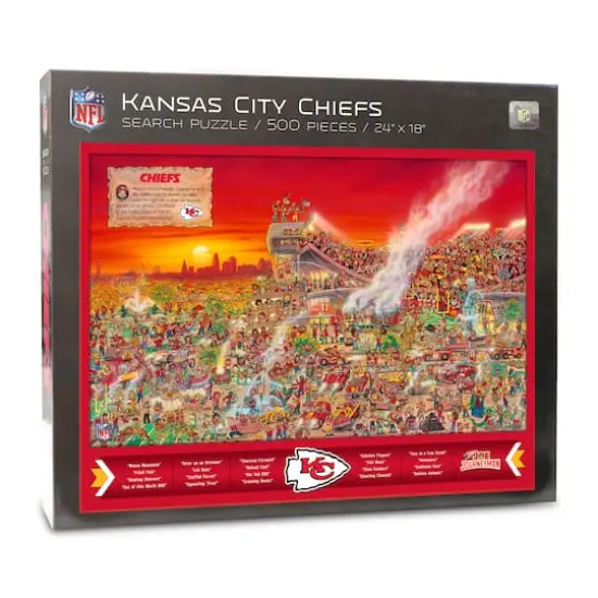 Joe Journeyman NFL 500 Piece Jigsaw Puzzle Kansas City Chiefs {1}