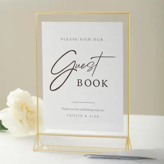 8.5" x 11" Gold Acrylic Sign Holders, 2ct. by Celebrate It&trade; {3}