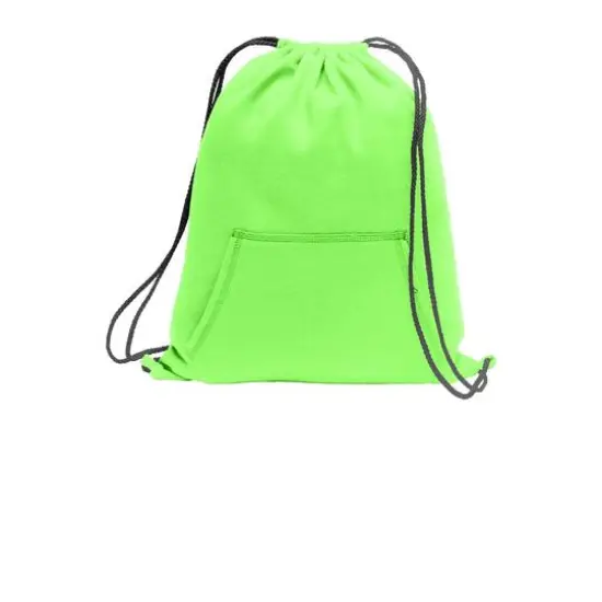 Port & Company&reg; Core Fleece Sweatshirt Cinch Pack Neon Green {1}